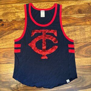Pink Minnesota Twins All‎ Last Season Tank Top - Sequined S / P